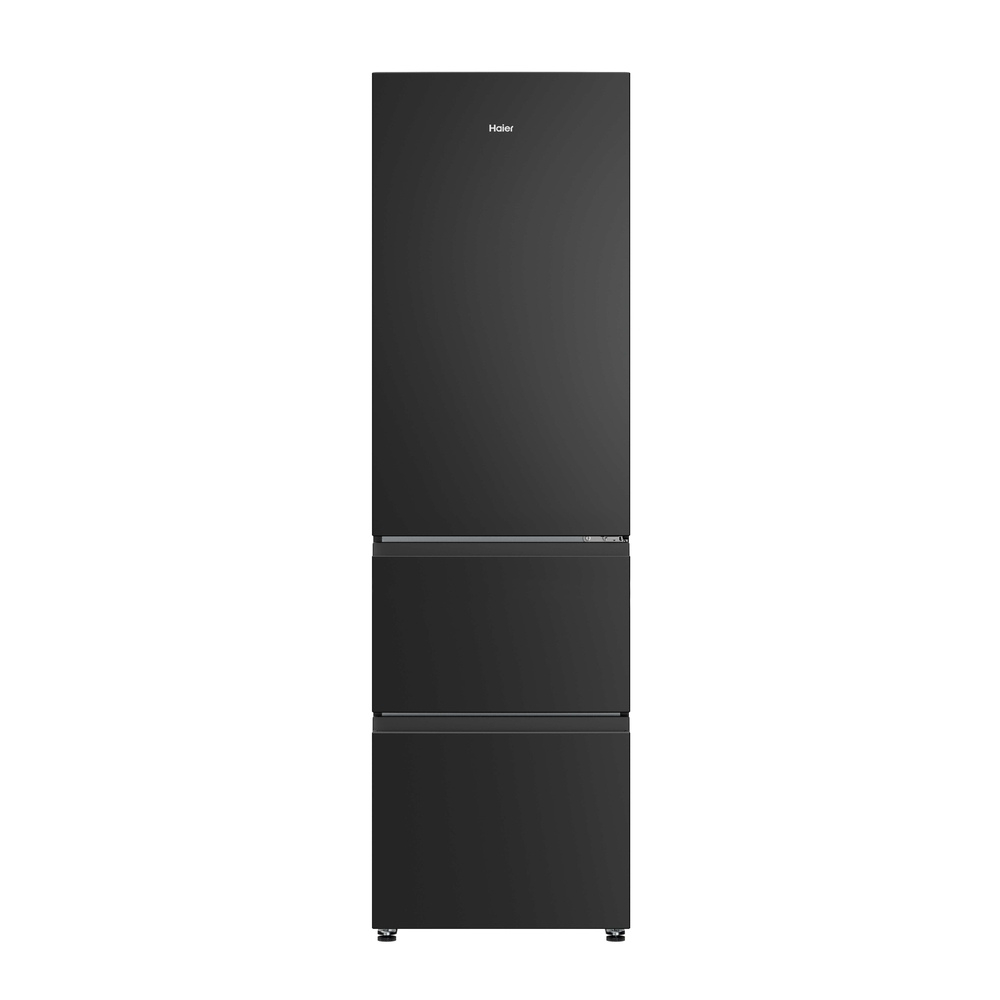Haier 3D Series 3 HTR3518ENMTK 60/40 Frost Free Fridge Freezer Black - Clearance