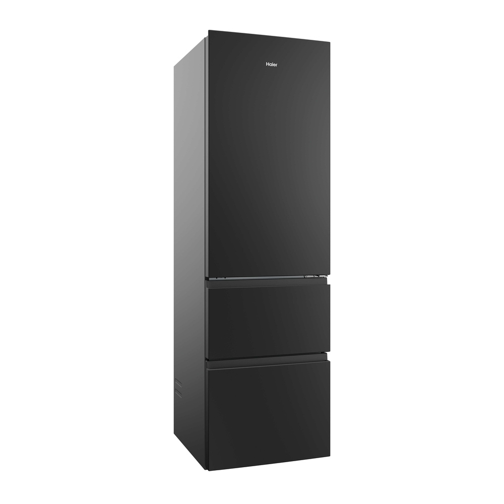 Haier 3D Series 3 HTR3518ENMTK 60/40 Frost Free Fridge Freezer Black - Clearance