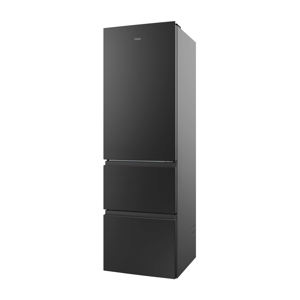 Haier 3D Series 3 HTR3518ENMTK 60/40 Frost Free Fridge Freezer Black - Clearance