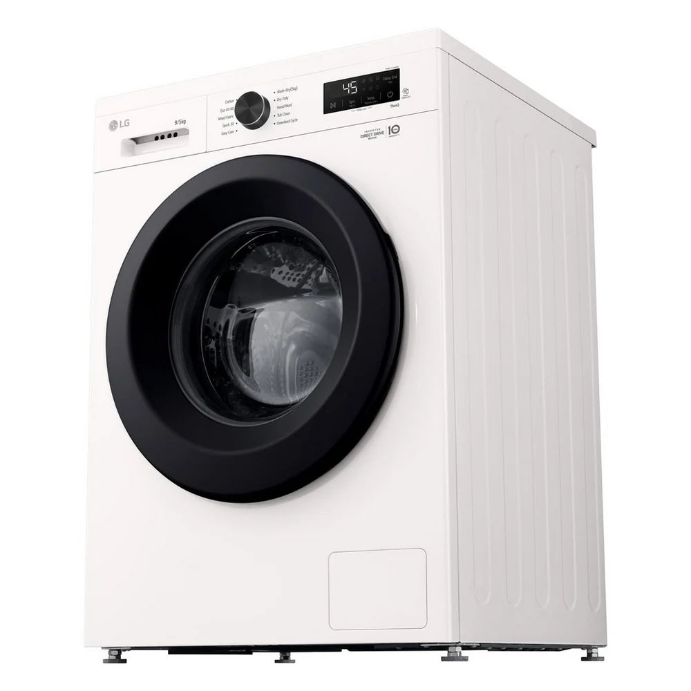 LG W4X1095NWK 9kg+5kg 1400 Spin Freestanding Washer Dryer White