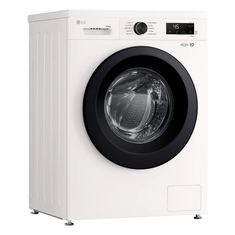 LG W4X1095NWK 9kg+5kg 1400 Spin Freestanding Washer Dryer White