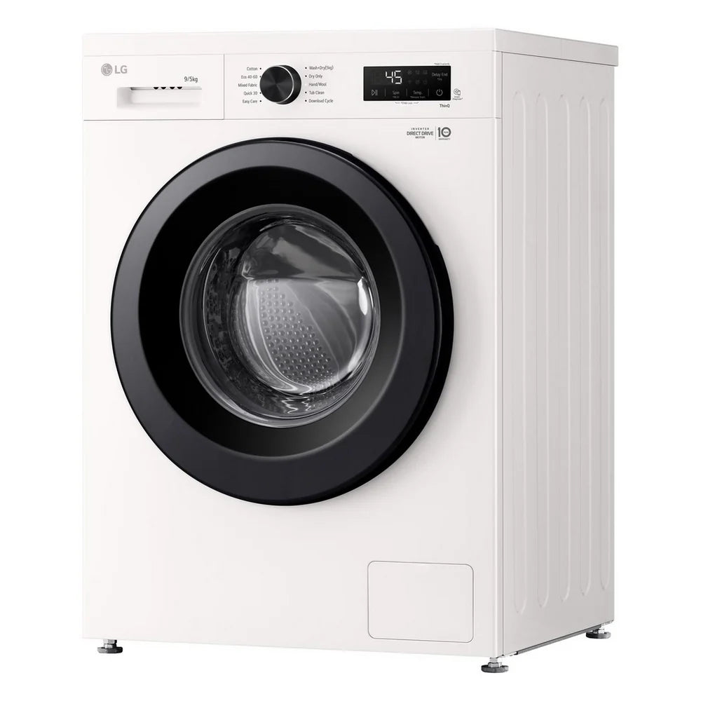 LG W4X1095NWK 9kg+5kg 1400 Spin Freestanding Washer Dryer White