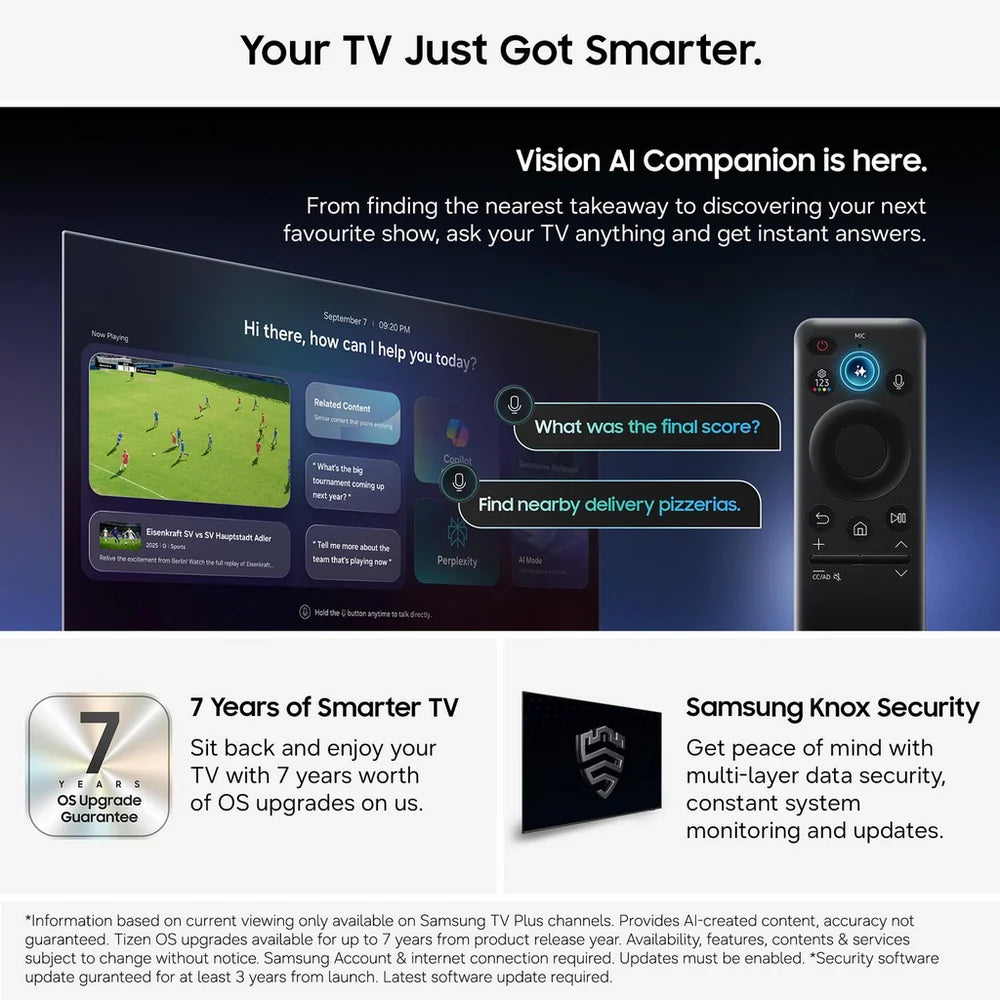 Samsung MRE100R85HUXXU 100 Inch R85H Micro RGB 4K Ultra HD HDR Vision AI Smart TV 2026