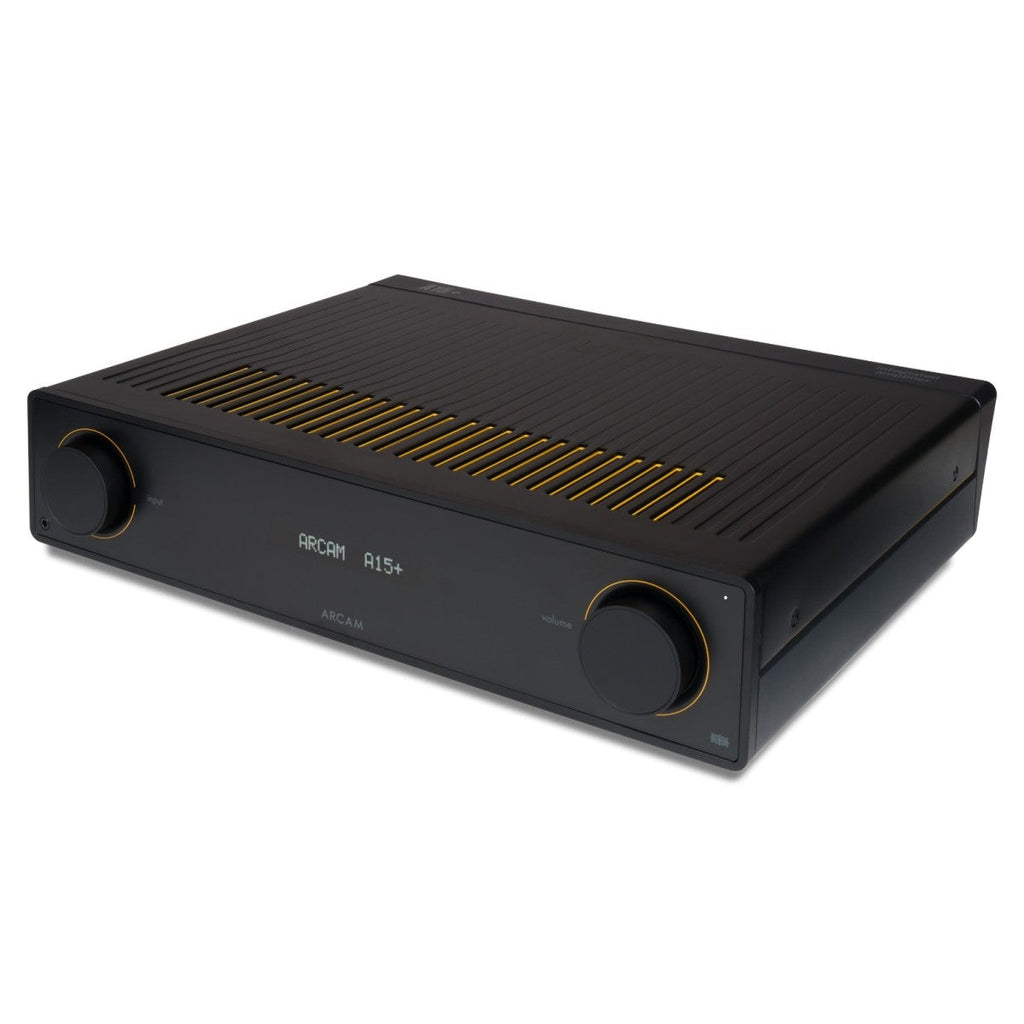 Arcam A15+ Integrated Amplifier Black with JBL 4309 Studio Monitor Bookshelf Speakers Pair - Black