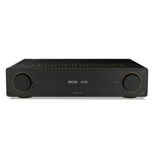 Arcam A15+ Integrated Amplifier Black with JBL 4309 Studio Monitor Bookshelf Speakers Pair - Black