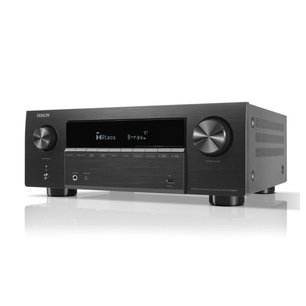 Denon AVC-X3900H 9.4 Ch. 105W 4K/8K Dolby Atmos AV Amplifier Powered by HEOS - Black