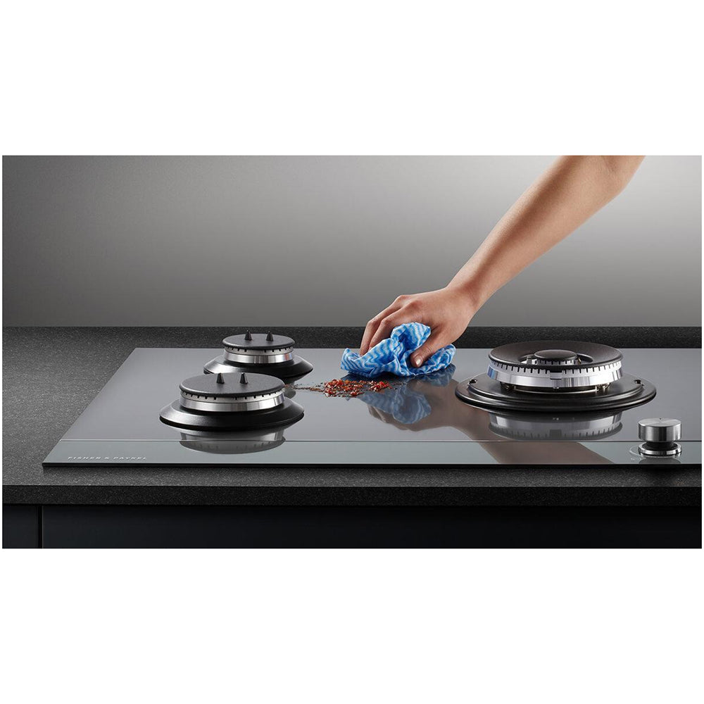 Fisher and Paykel CG905DNGGB4 Series 9 90cm 5 Burner Gas Hob Black