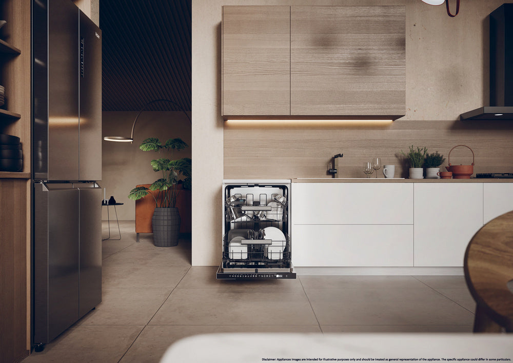 Haier XF 5C7M0W-80 I-Pro Shine Series 3 Freestanding Dishwasher 15 Place Settings White