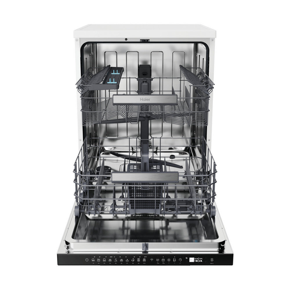 Haier XF 5C7M0W-80 I-Pro Shine Series 3 Freestanding Dishwasher 15 Place Settings White