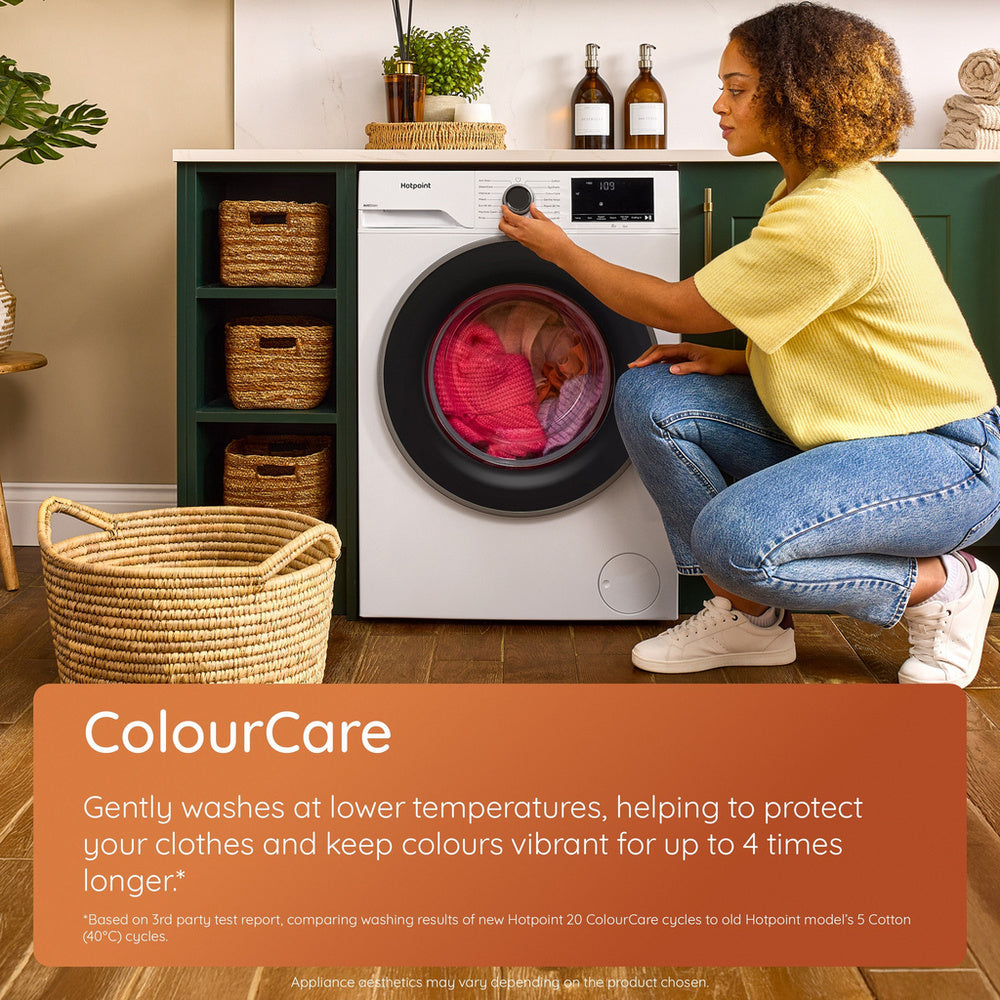 Hotpoint H101GANTISTAIN 10kg 1400 Spin Freestanding Washing Machine with PetHairCare Graphite