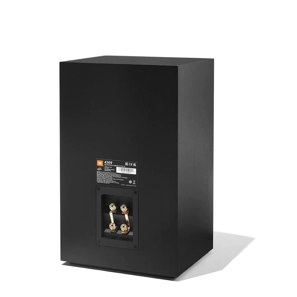 JBL 4309 High Performance Studio Monitor Bookshelf Speakers with JS-65 Stands Pair - Black