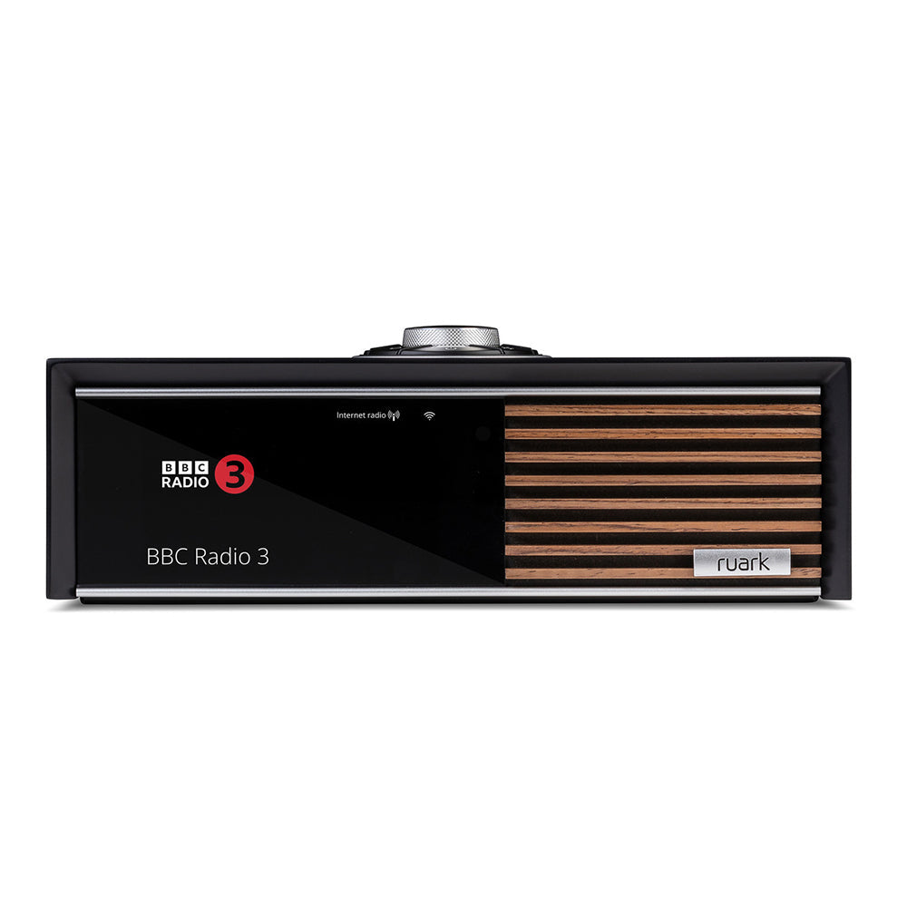 Ruark R610 Music Console Charcoal with Acoustic Energy AE300 MK2 Bookshelf Speakers Black HiFi Package