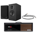 Ruark R610 Music Console Charcoal with Acoustic Energy AE300 MK2 Bookshelf Speakers Black HiFi Package