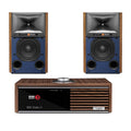 Ruark R610 Music Console with JBL 4309 Studio Monitor Bookshelf Speakers Pair - Walnut