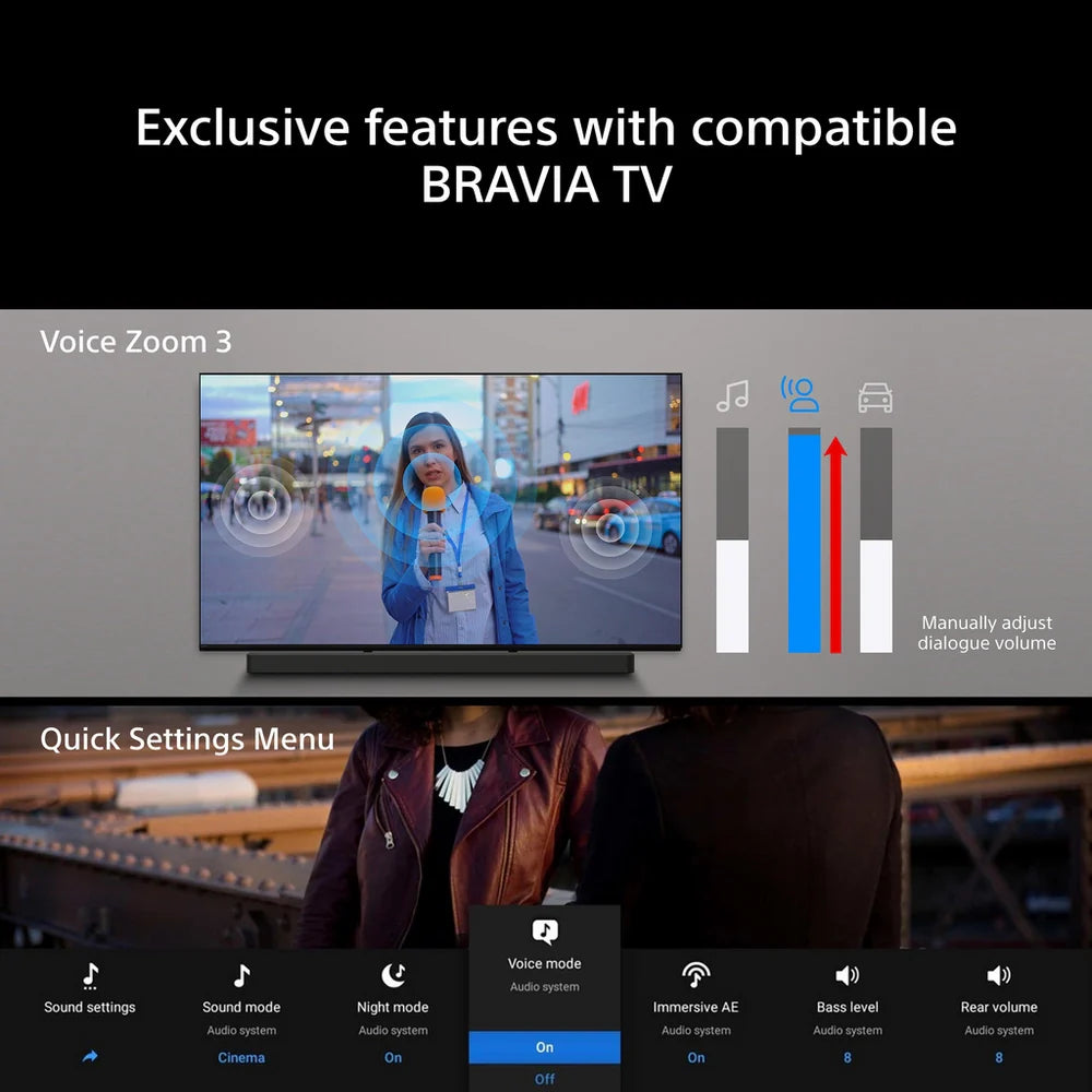 Sony BRAVIA Theatre Trio (HT-A8) Dolby Atmos / DTS:X 3.0.2 Home Cinema System