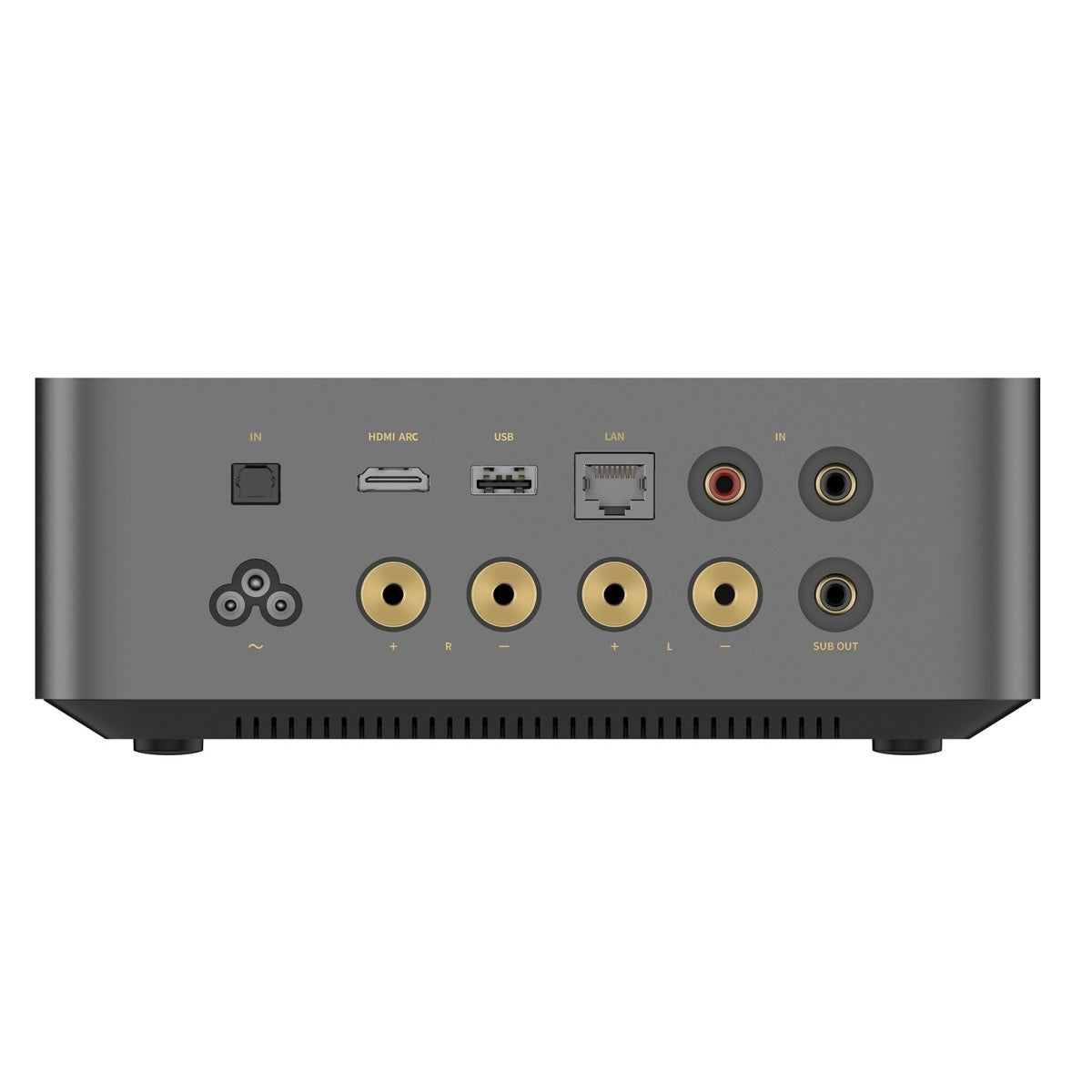 WiiM Amp Ultra Streaming Amplifier Grey with Klipsch RP-600M II Bookshelf Speakers Ebony - HiFi Package