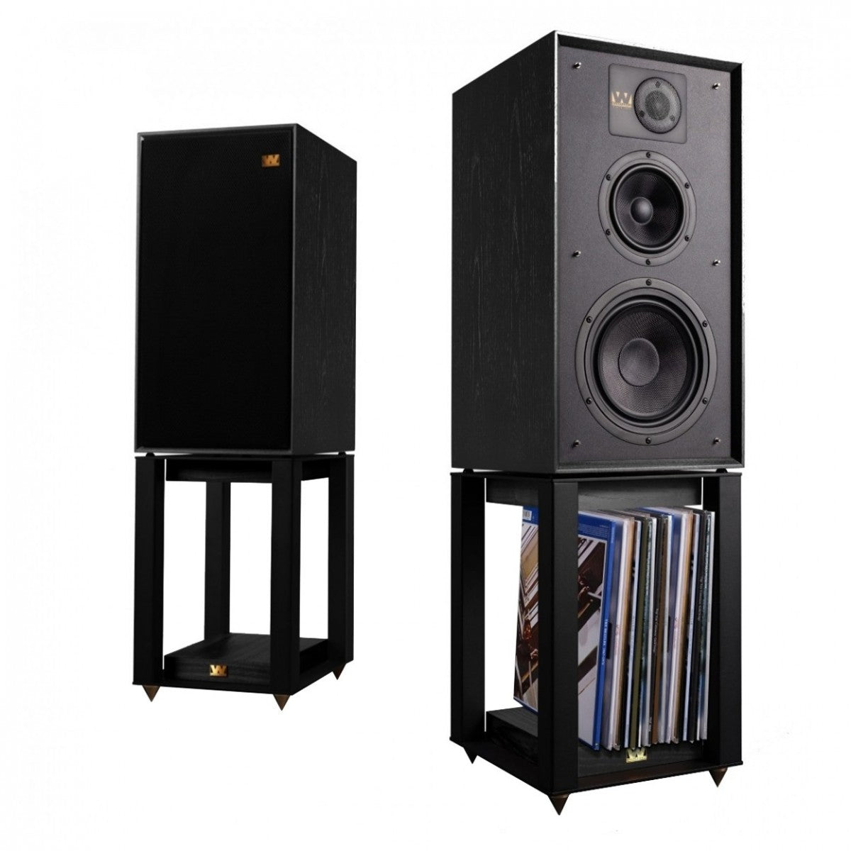 Yamaha R-N600A Network Receiver & CD-S303 CD Player with Wharfedale Linton Heritage Standmount Speakers with Matching Stands - Black